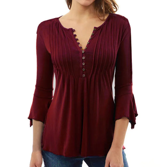 Women's Casual Chic Button Shirt